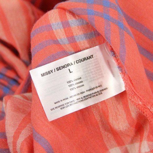 Nine West Plaid Shirt Women NEW Top Blouse - Picture 7 of 7